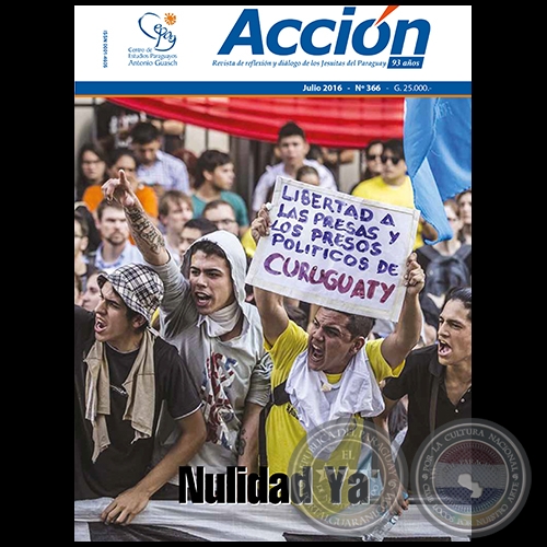 ACCIN N 366 - Revista de reflexin y dilogo de los Jesuitas del Paraguay